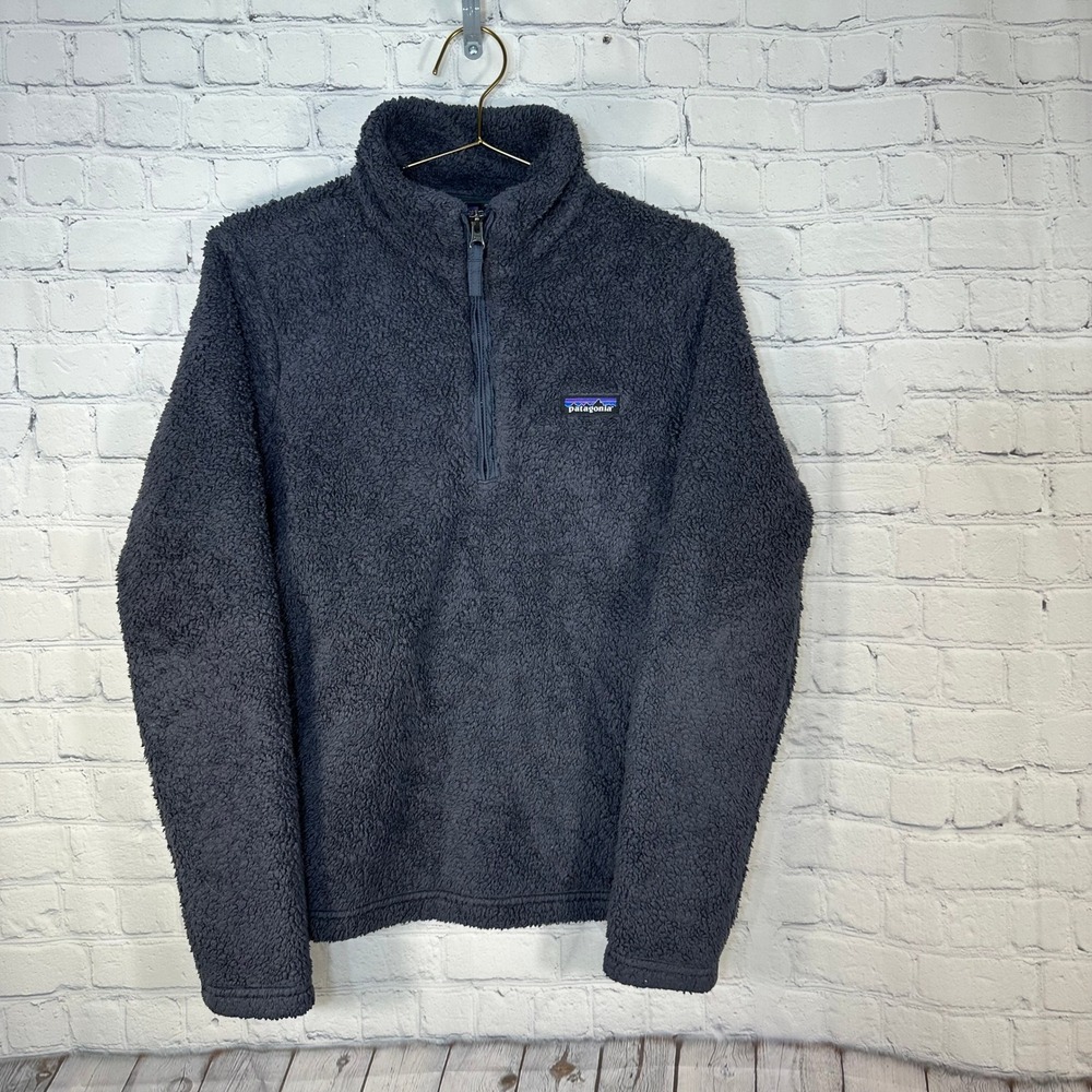 Patagonia Los Gatos 1/4 Zip Fleece Pullover Smolder Blue 25235 Womens Medium